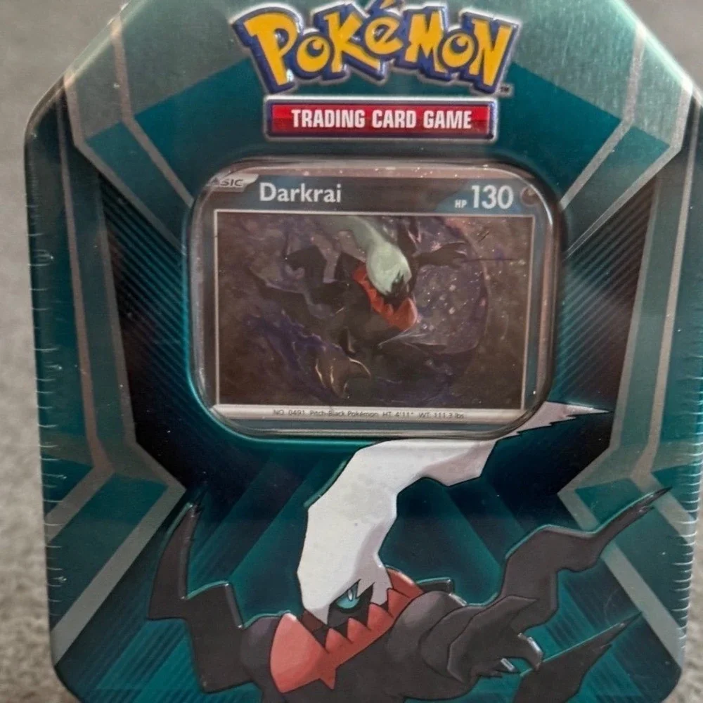 Pokemon TCG Triple Whammy Tin Darkrai Sableye Spiritomb 3 Booster Packs Sealed